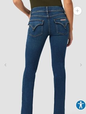 Hudson Beth Flap Pocket Baby Bootcut Petite Cropped Jeans Size 27